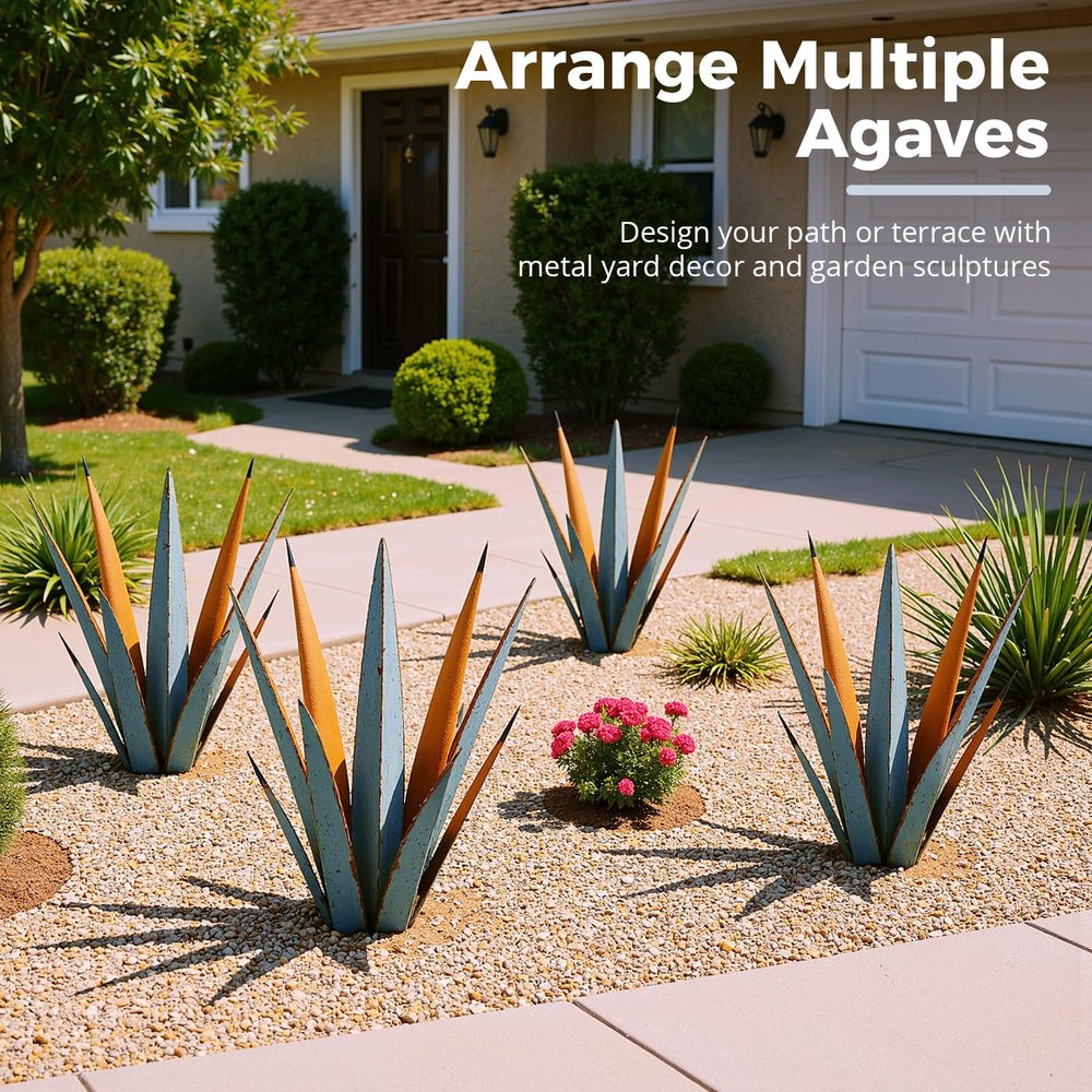 KODIBO agave placed in garden setting adding year-round desert-inspired interest