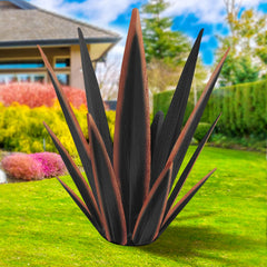 KODIBO metal agave front view showing striking shape and instant garden focal point