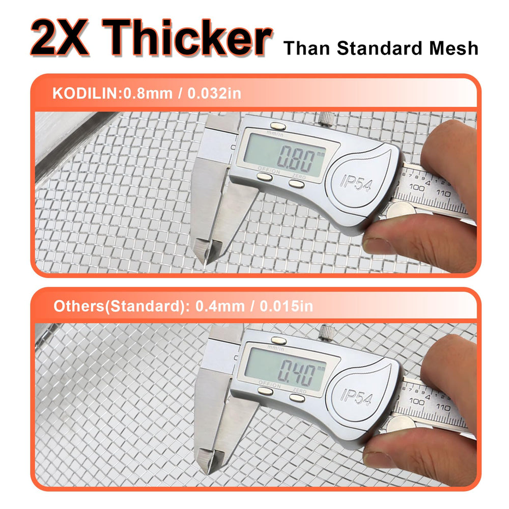 Kodilin spark screen detachable handle inserted for safe removal