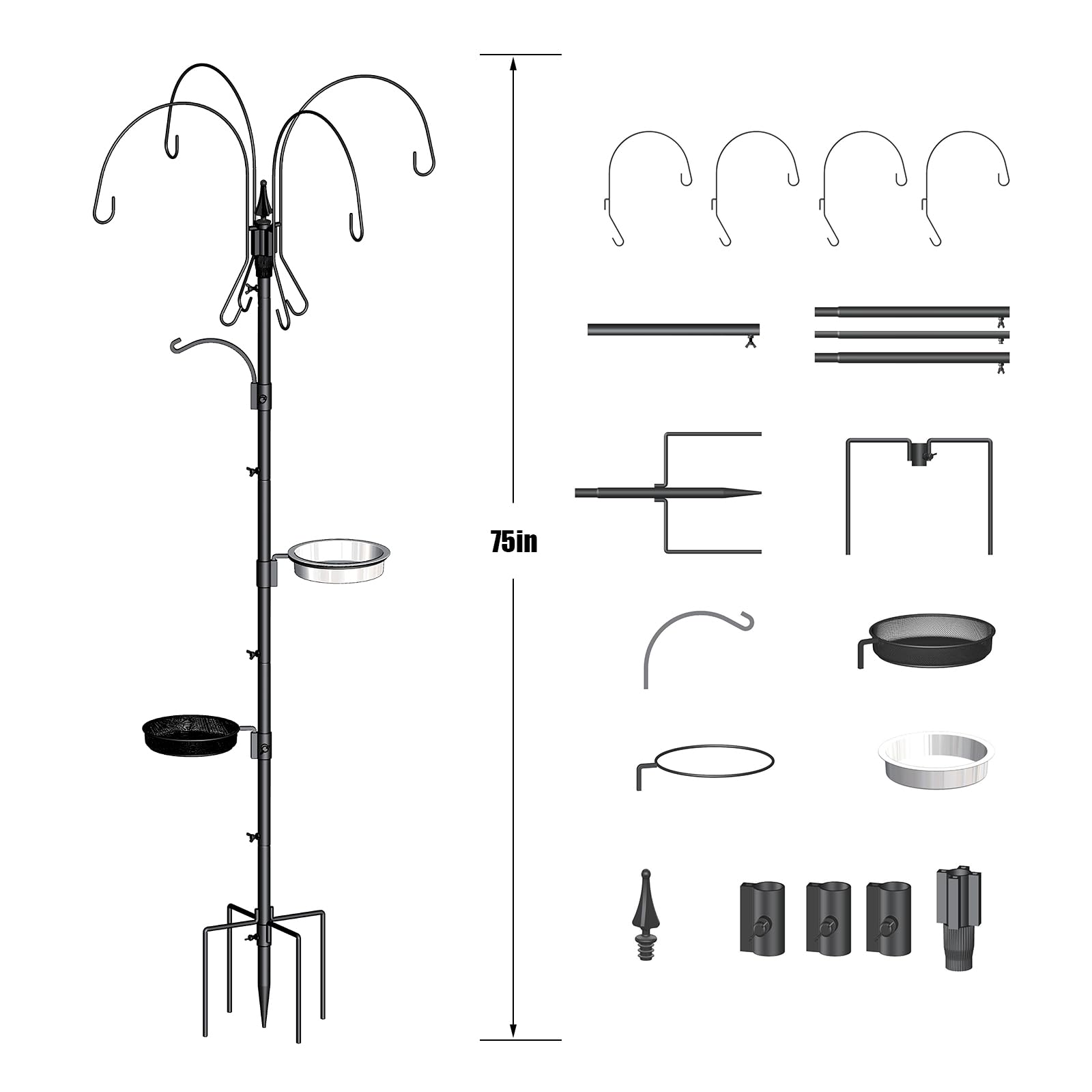 Kodope ground stake anchored in soil demonstrating stability and wind resistance