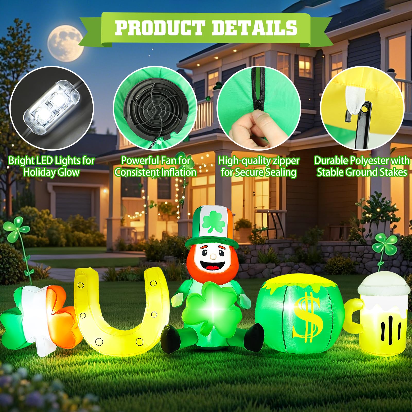 Kofero inflatable in yard setting demonstrating scale and impact