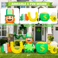 Kofero shamrock and horseshoe detail highlighting vibrant colors