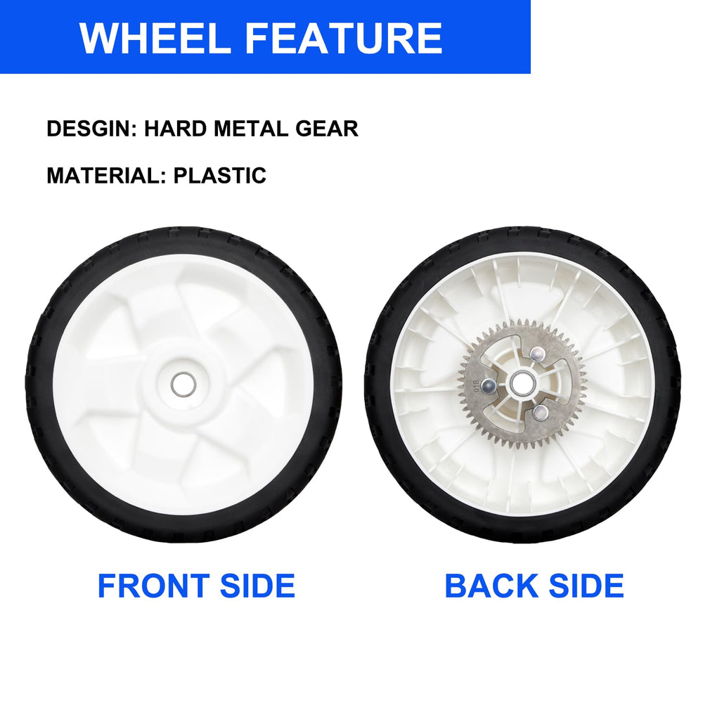 KOFINAM rubber tread detail highlighting grip and wear resistance on lawn surfaces