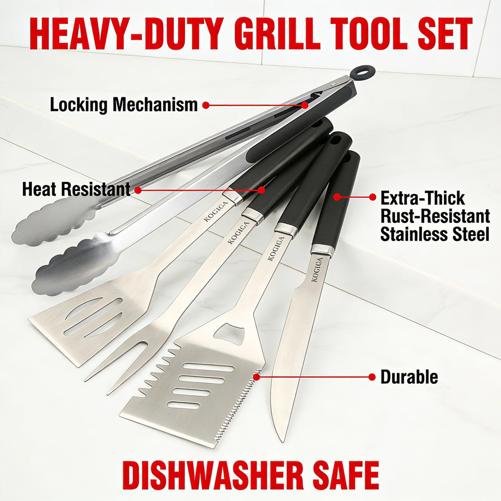 KOGIGA serrated spatula close-up highlighting sharp edge and bottle opener for easy flipping