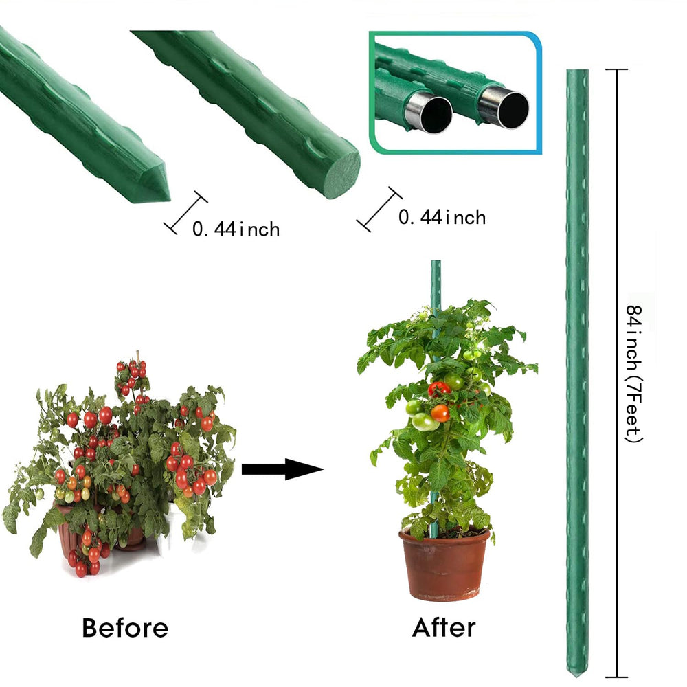 Kogrew pointed stake tip close-up demonstrating easy soil insertion and stable anchoring benefit