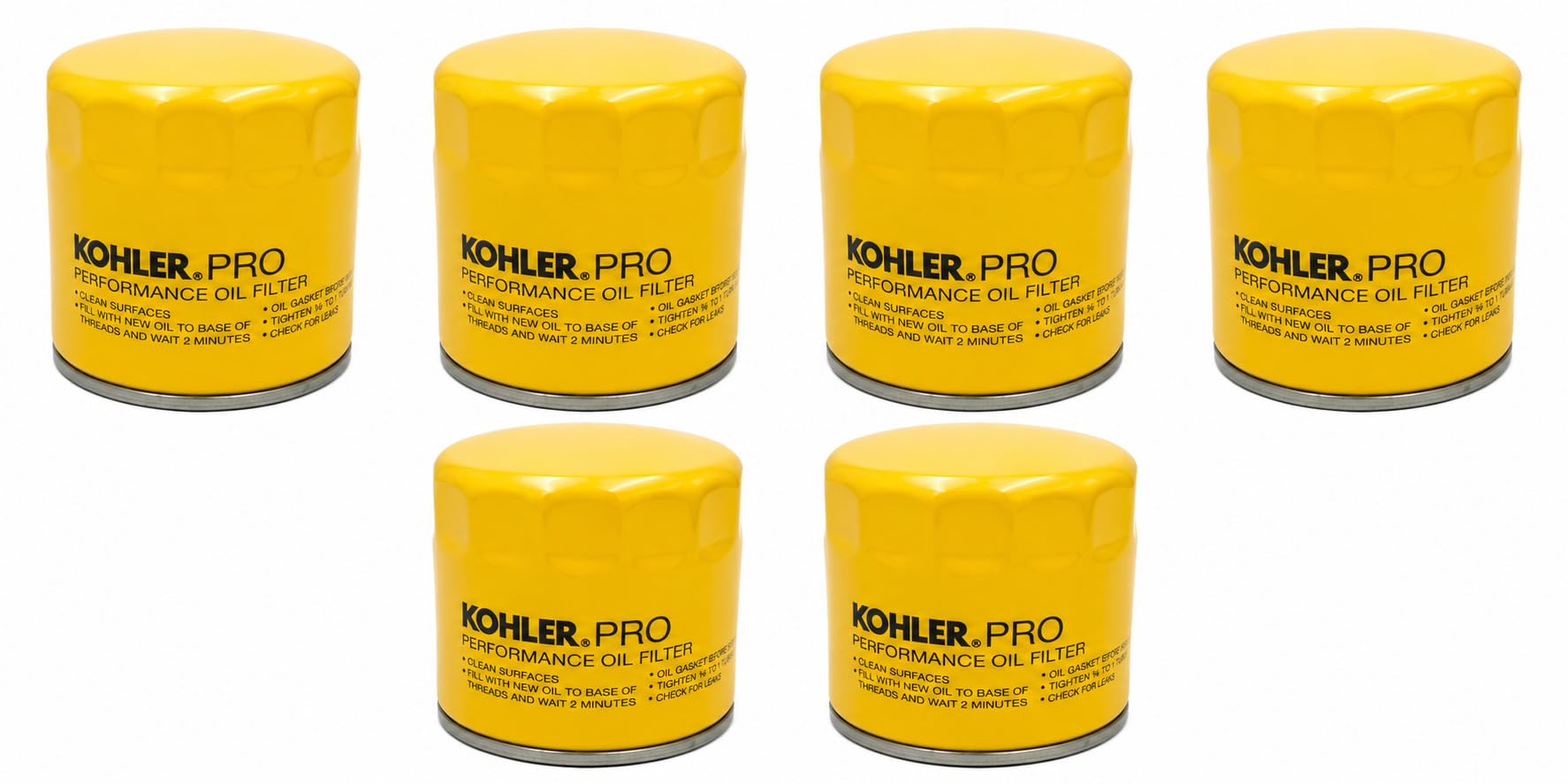 Kohler filter next to ruler for size comparison ensuring proper diameter and height