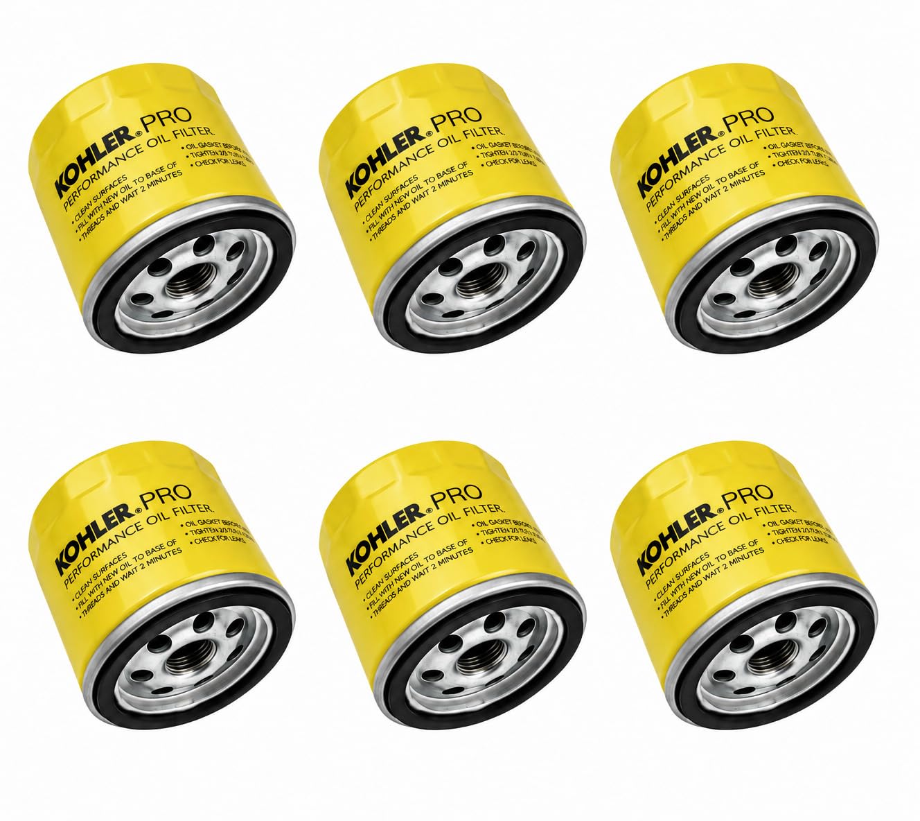 Kohler six-pack front packaging showing product and quantity for convenient maintenance