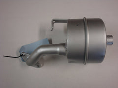 Kohler muffler inlet closeup 1 1/4-inch OD pipe for easy direct-fit connection