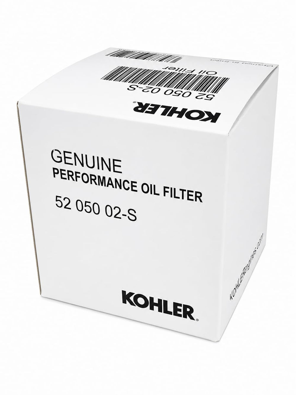 Kohler oil filter next to ruler for size comparison to confirm correct dimensions