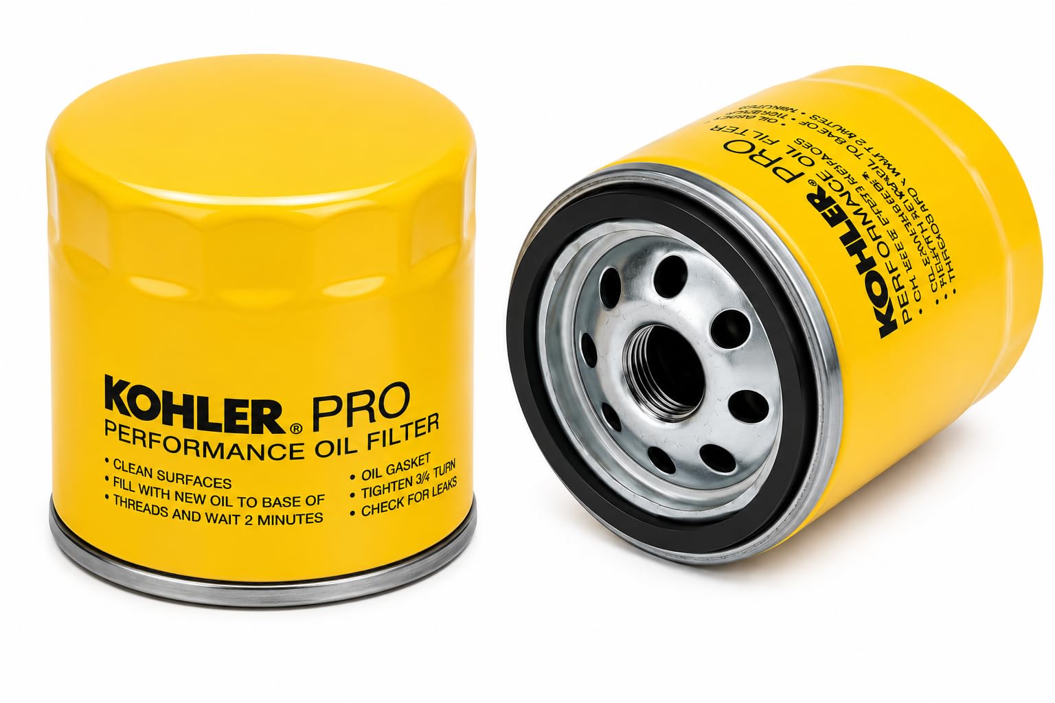 Kohler filter threaded mount and gasket detail demonstrating correct seal and fit