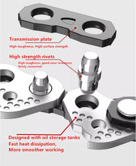 Kohnkdllc chain close-up of chrome-plated cutters for longer sharpness