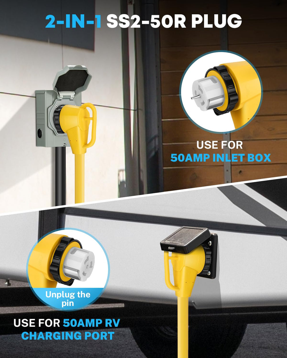 Kohree heavy duty cable jacket texture resists heat and weather damage