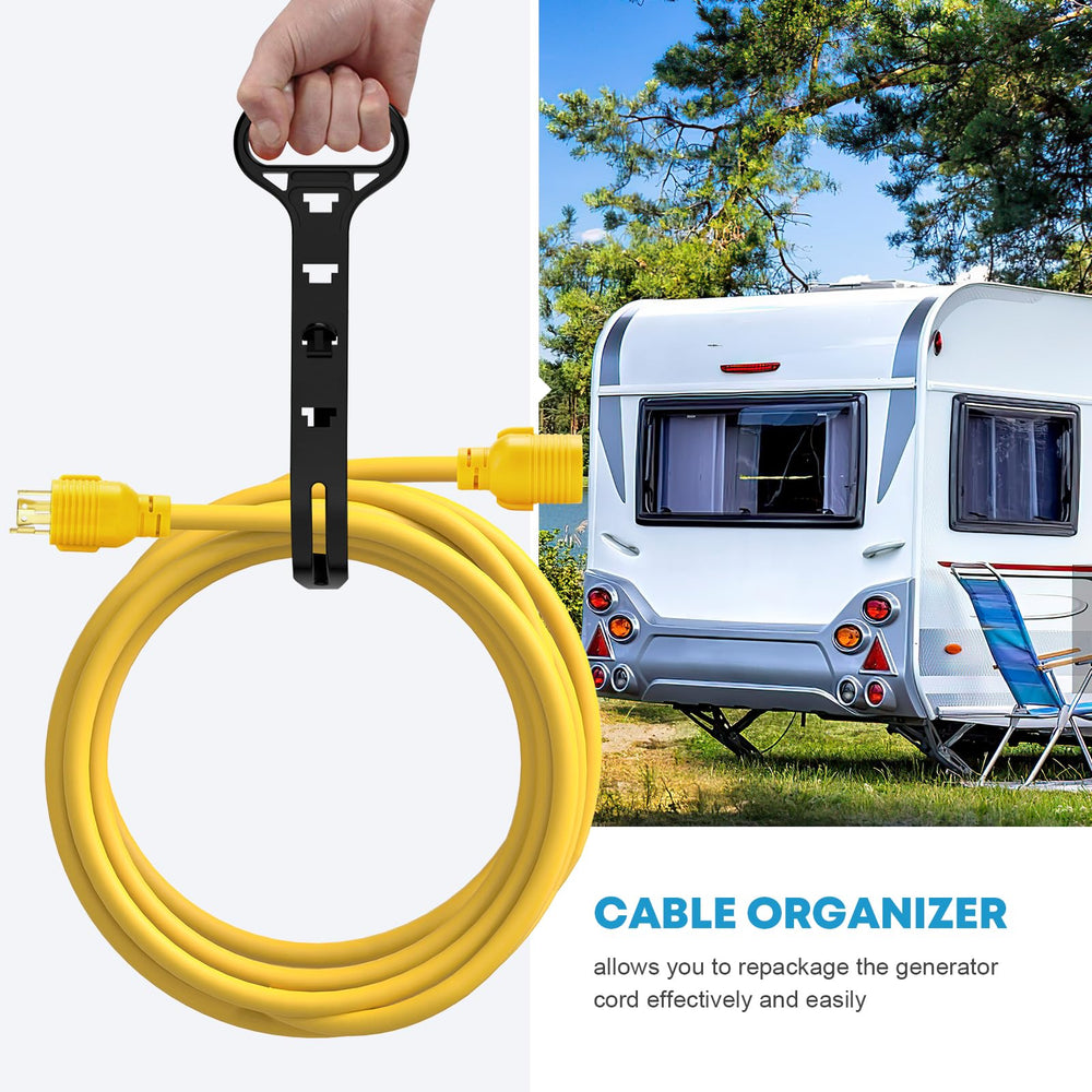 Kohree cable organizer storage showing tidy coil for easier transport and longer cord life