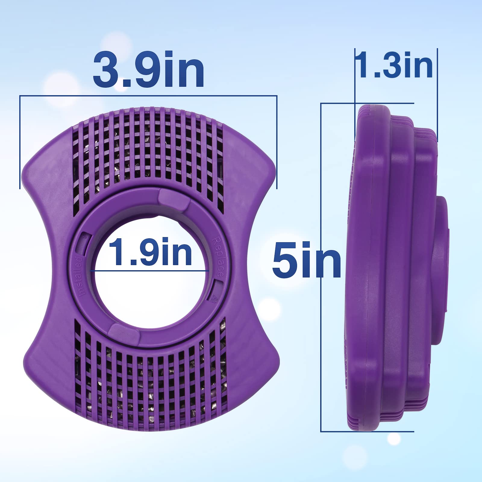 KOIOYA close-up of filter end cap demonstrating secure seal benefit