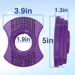 KOIOYA close-up of filter end cap demonstrating secure seal benefit