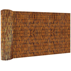 KOIUEYW rolled panel front view showing rustic privacy benefit