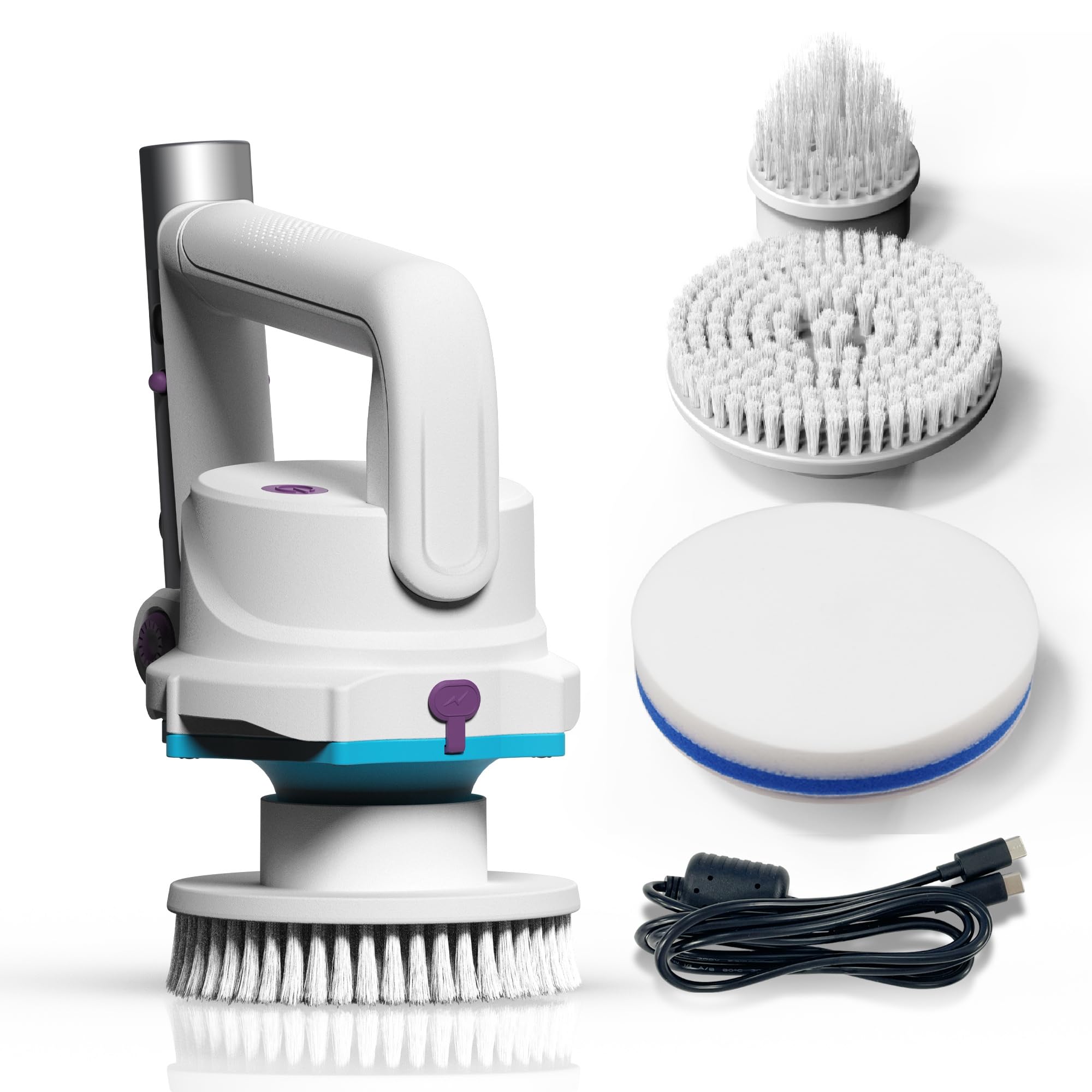 Kokido front view compact scrubber showing sleek design and easy grip for efficient cleaning