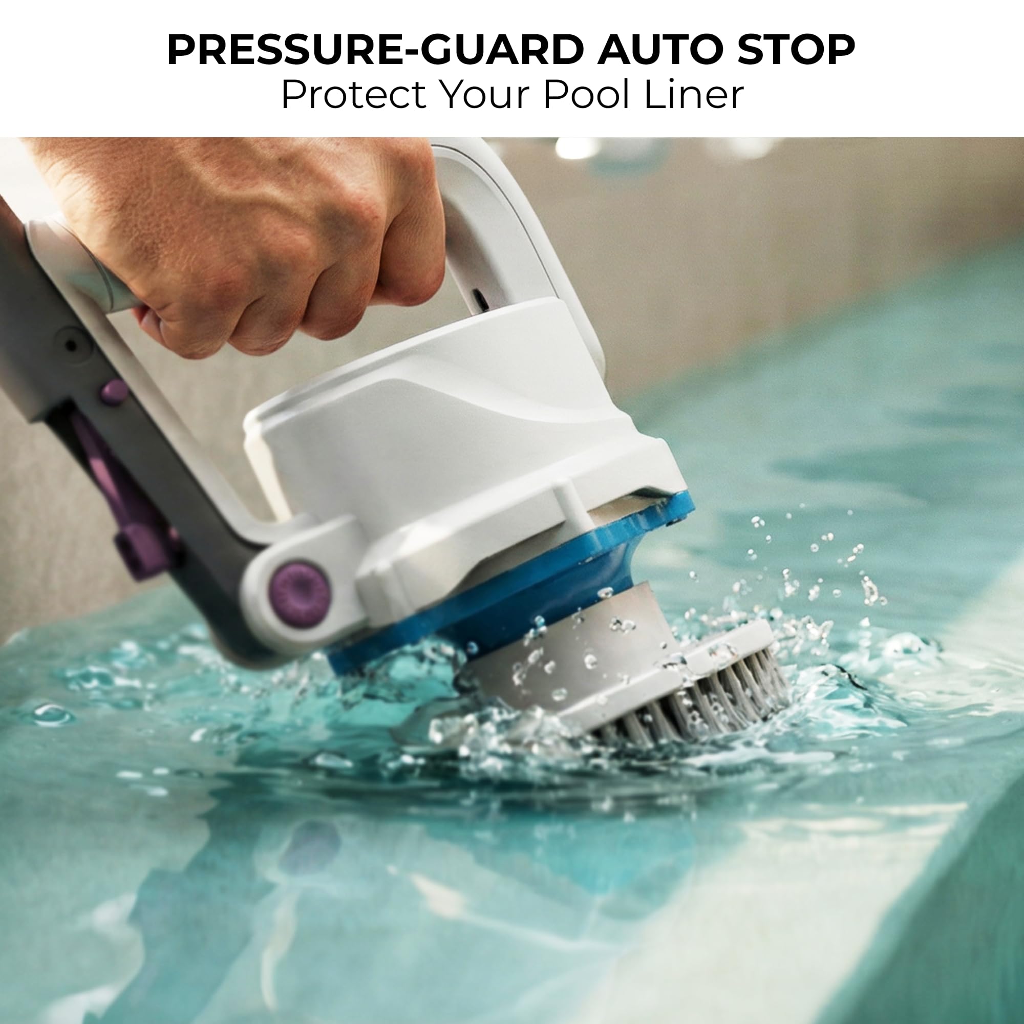 Kokido in a lifestyle scene cleaning pool steps for tidy, ready-to-use pool areas