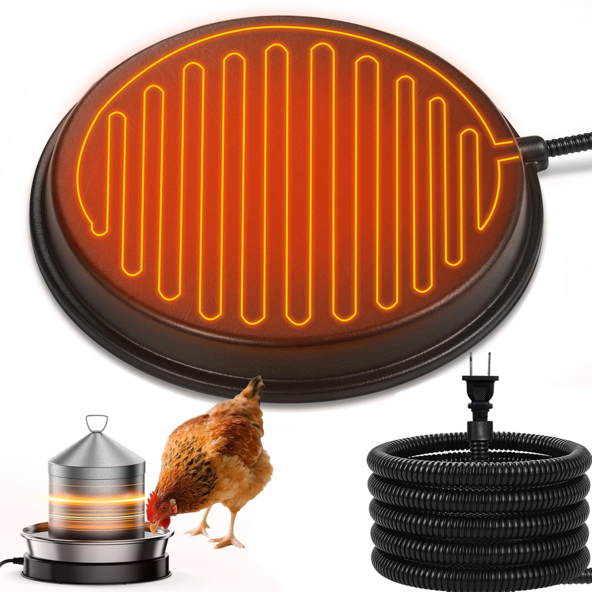 kokopro front view heated base showing low-profile design and stable support