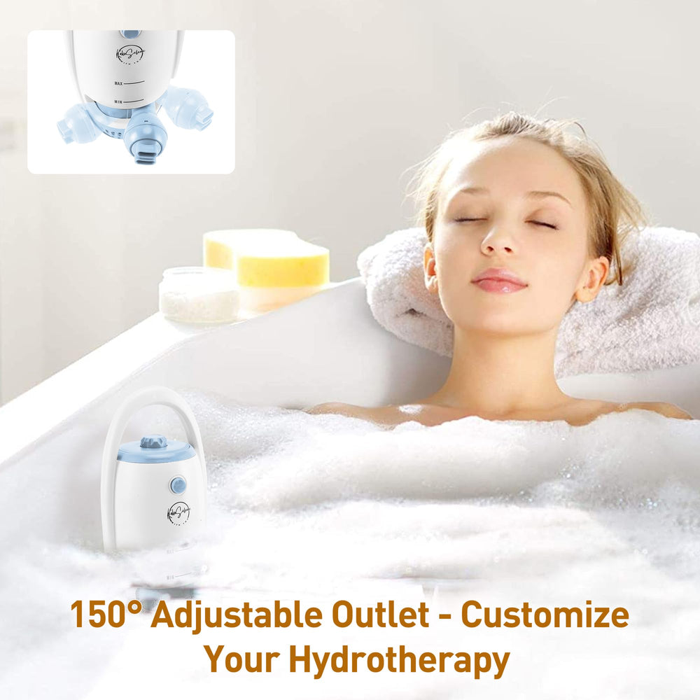 KokoSelene in use with bubbles creating a soothing bath atmosphere for relaxation