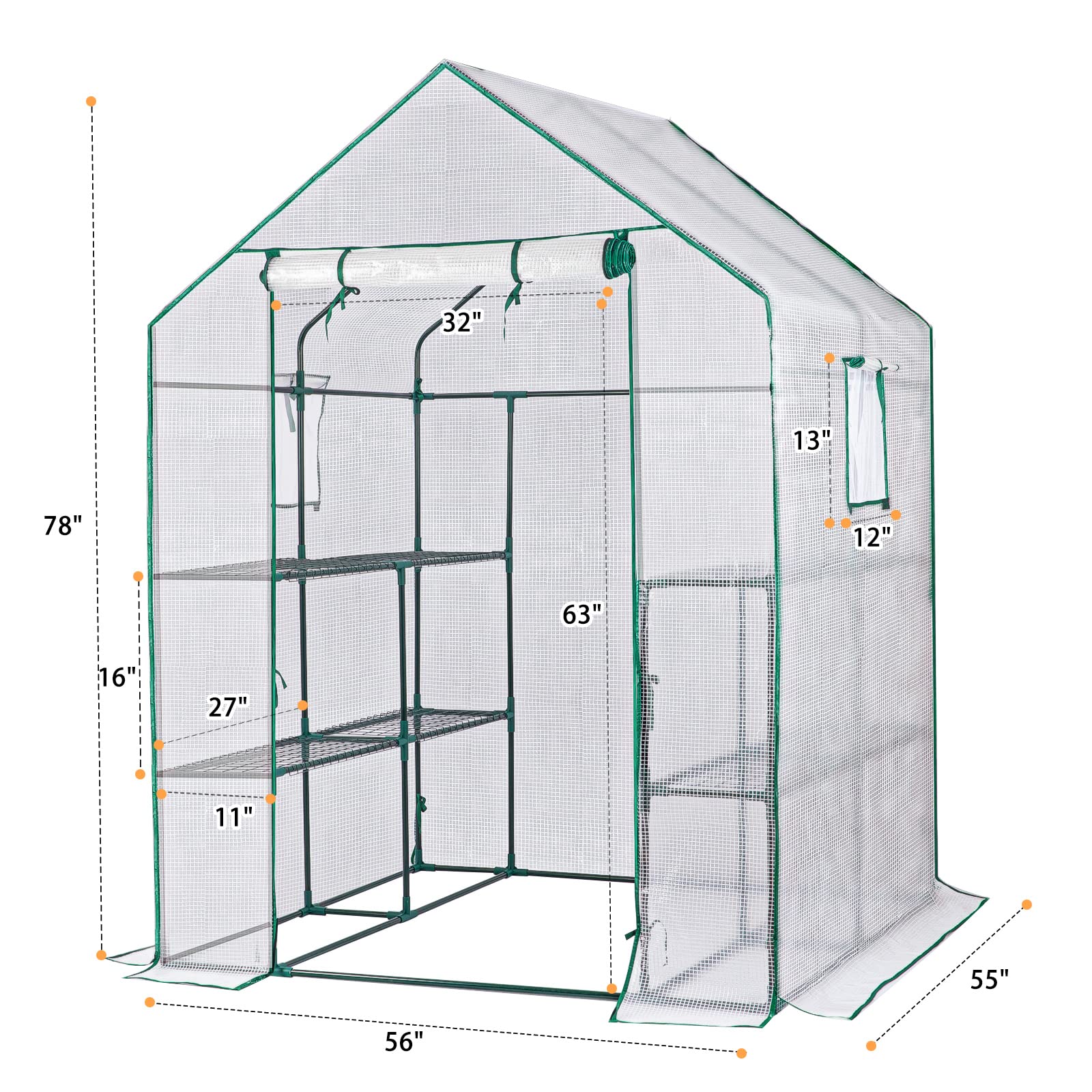 KOKSRY steel connectors and ground nails for stable outdoor installation