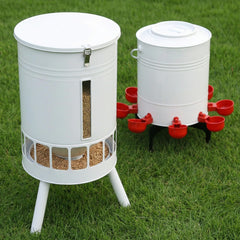 KOL front view of feeder and waterer showing full kit and durability