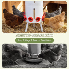 KOL feeder clear acrylic window allowing quick feed level checks