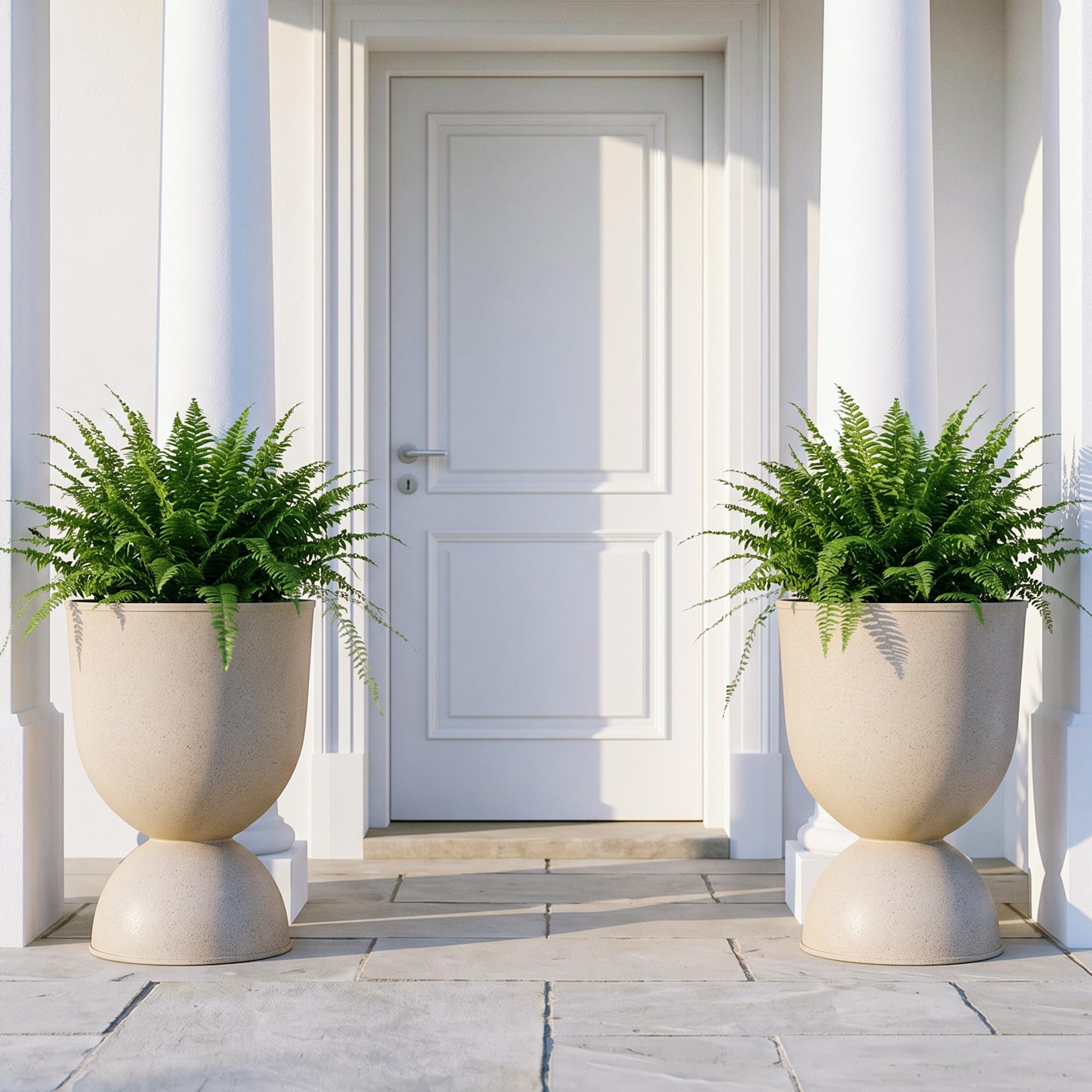 KOL close-up of planter texture and rim highlighting durable finish benefit