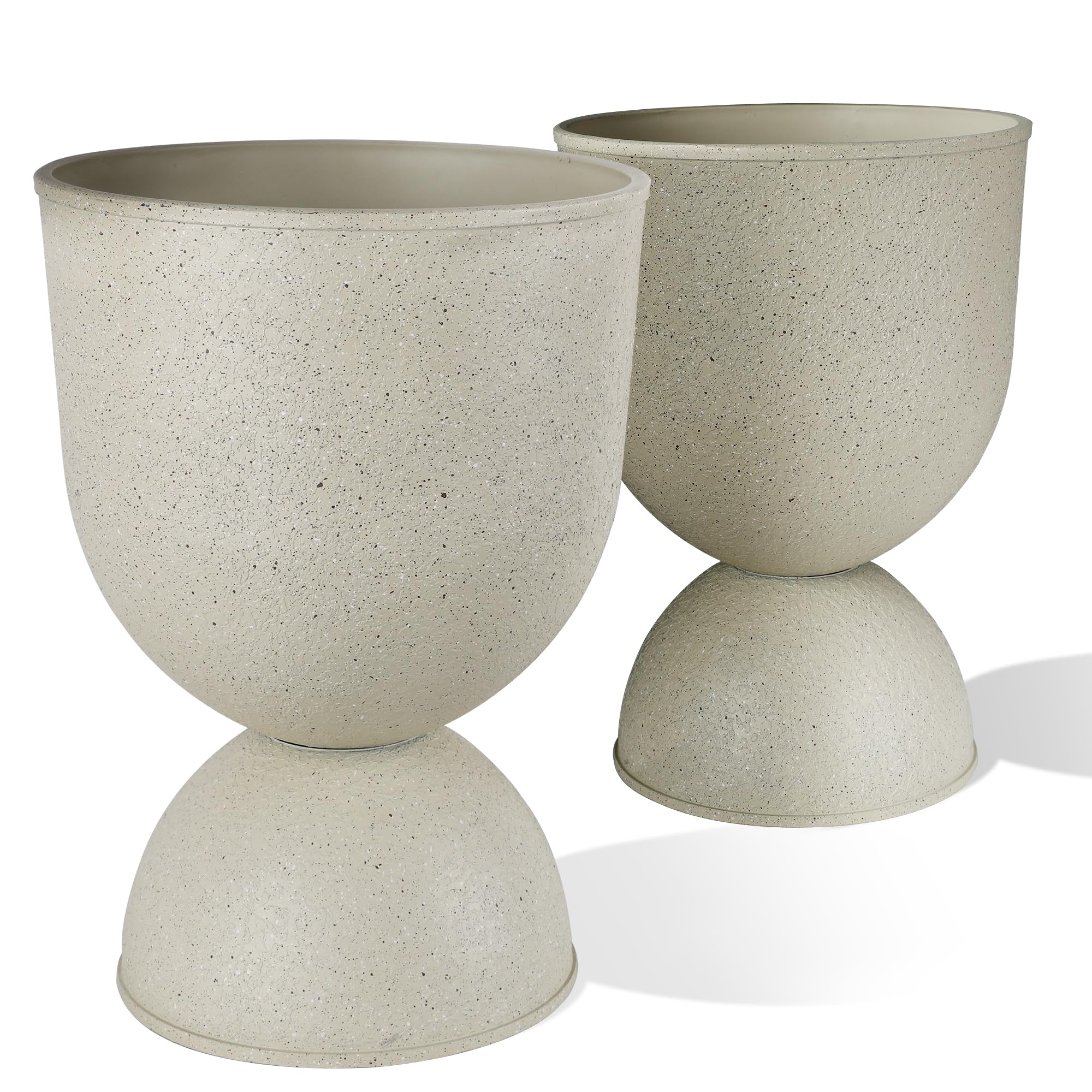 KOL paired planters flanking a doorway showing symmetrical styling impact