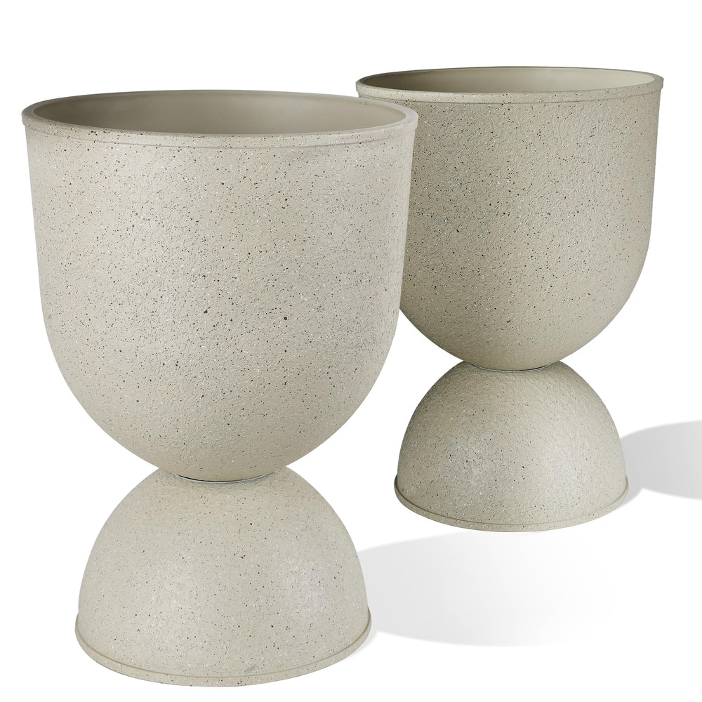 KOL paired planters flanking a doorway showing symmetrical styling impact