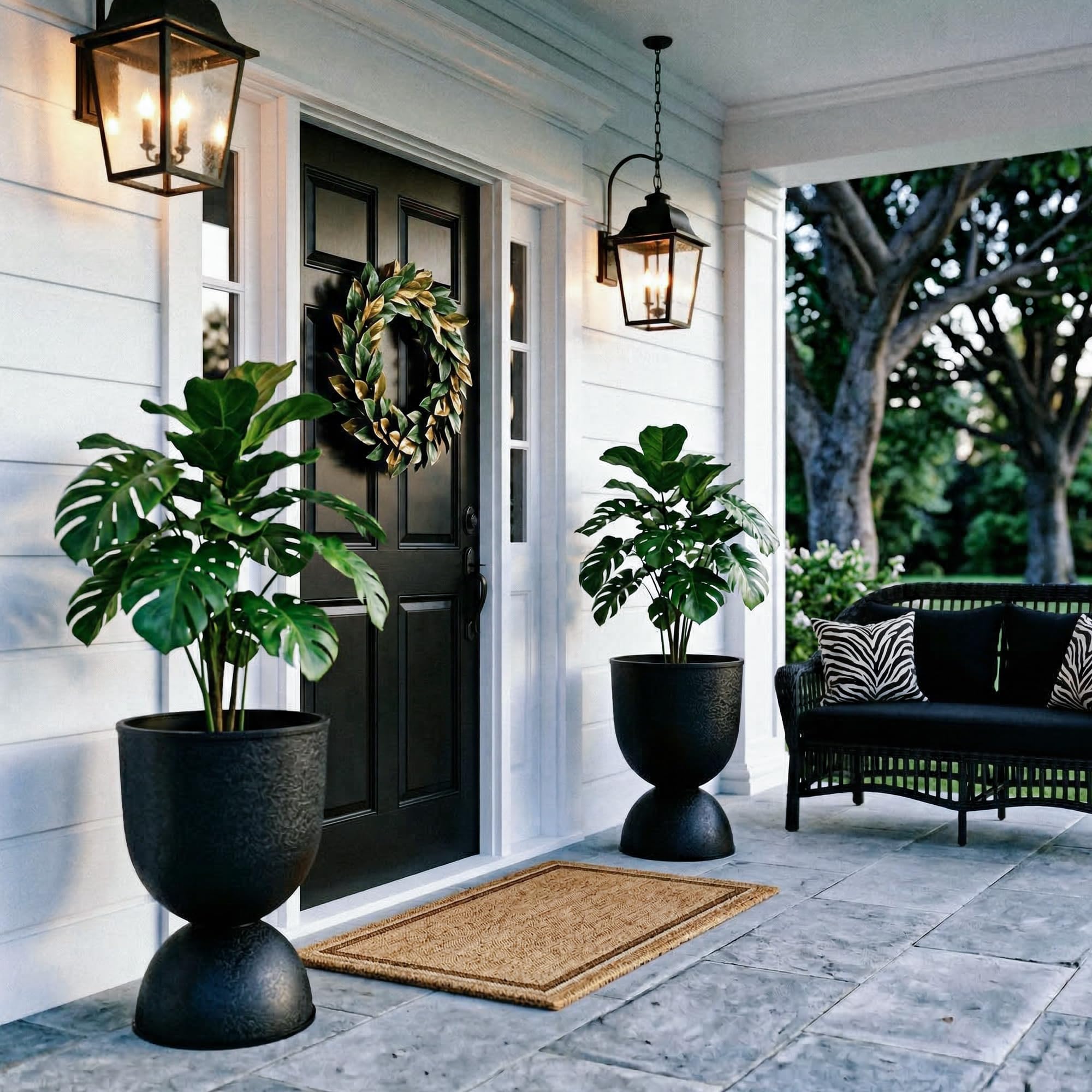 KOL planter side profile silhouette illustrating classic hourglass shape