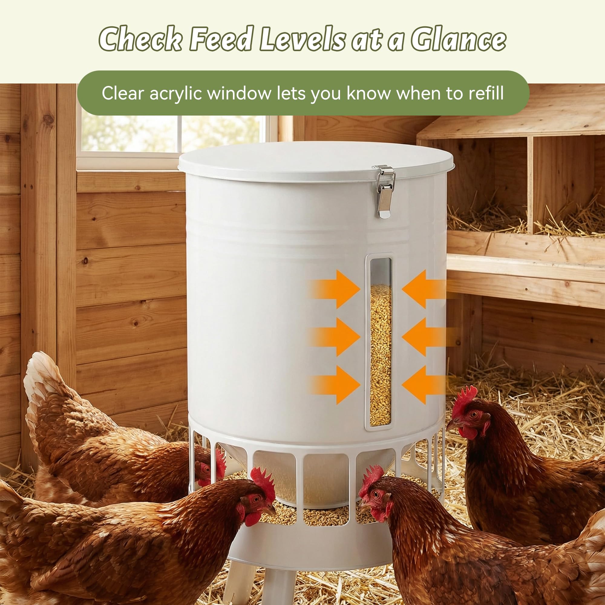 KOL set placed in a coop showing practical everyday use benefits