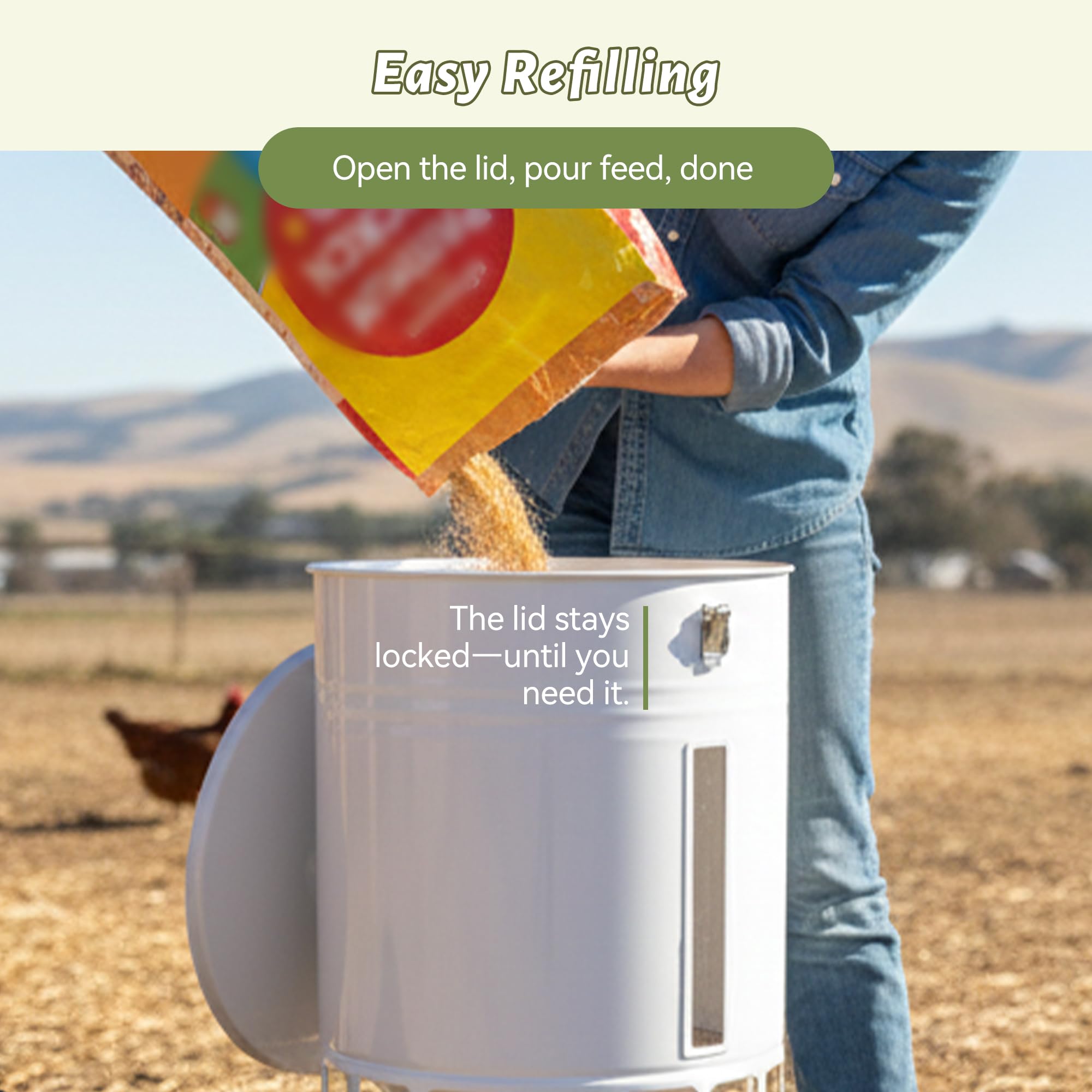 KOL set weatherproof finish detail showing durable rust-resistant build