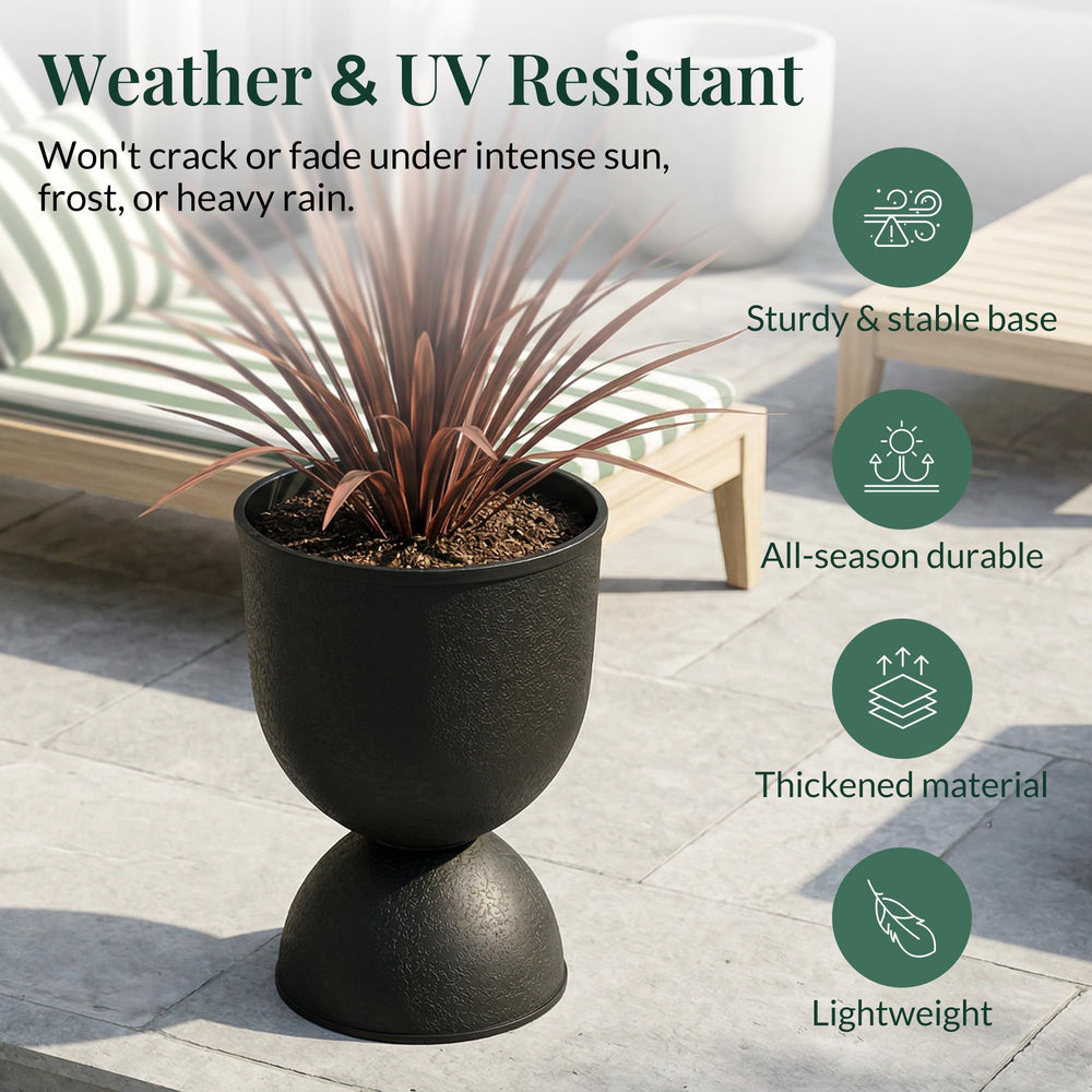 KOL pair on porch showing symmetrical styling and immediate visual impact