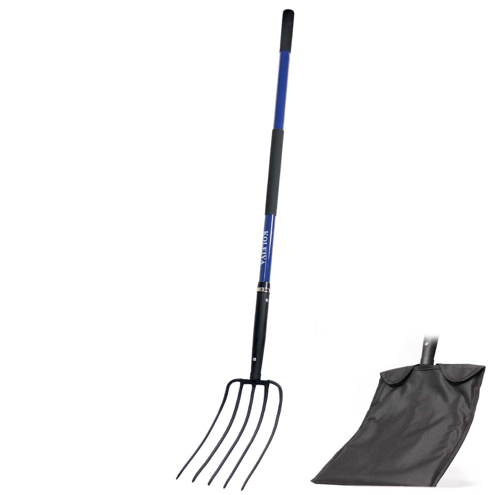 KOLEIYA front view of full 57-inch pitchfork showing balanced design and heavy-duty head