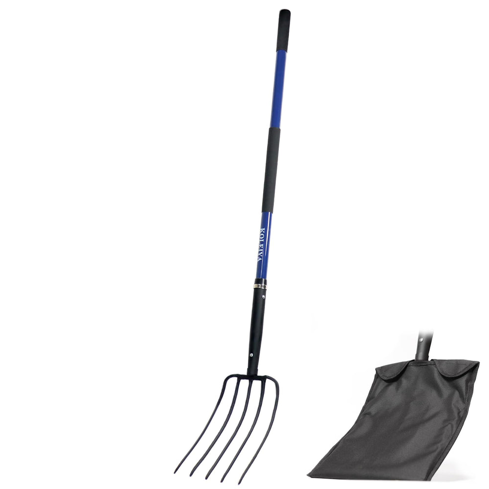 KOLEIYA front view of full 57-inch pitchfork showing balanced design and heavy-duty head