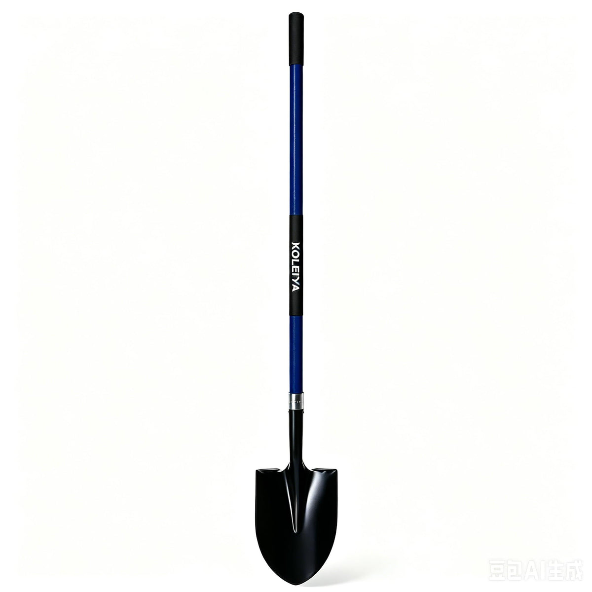 KOLEIYA shovel front view showing sturdy blade and full length for strong digging