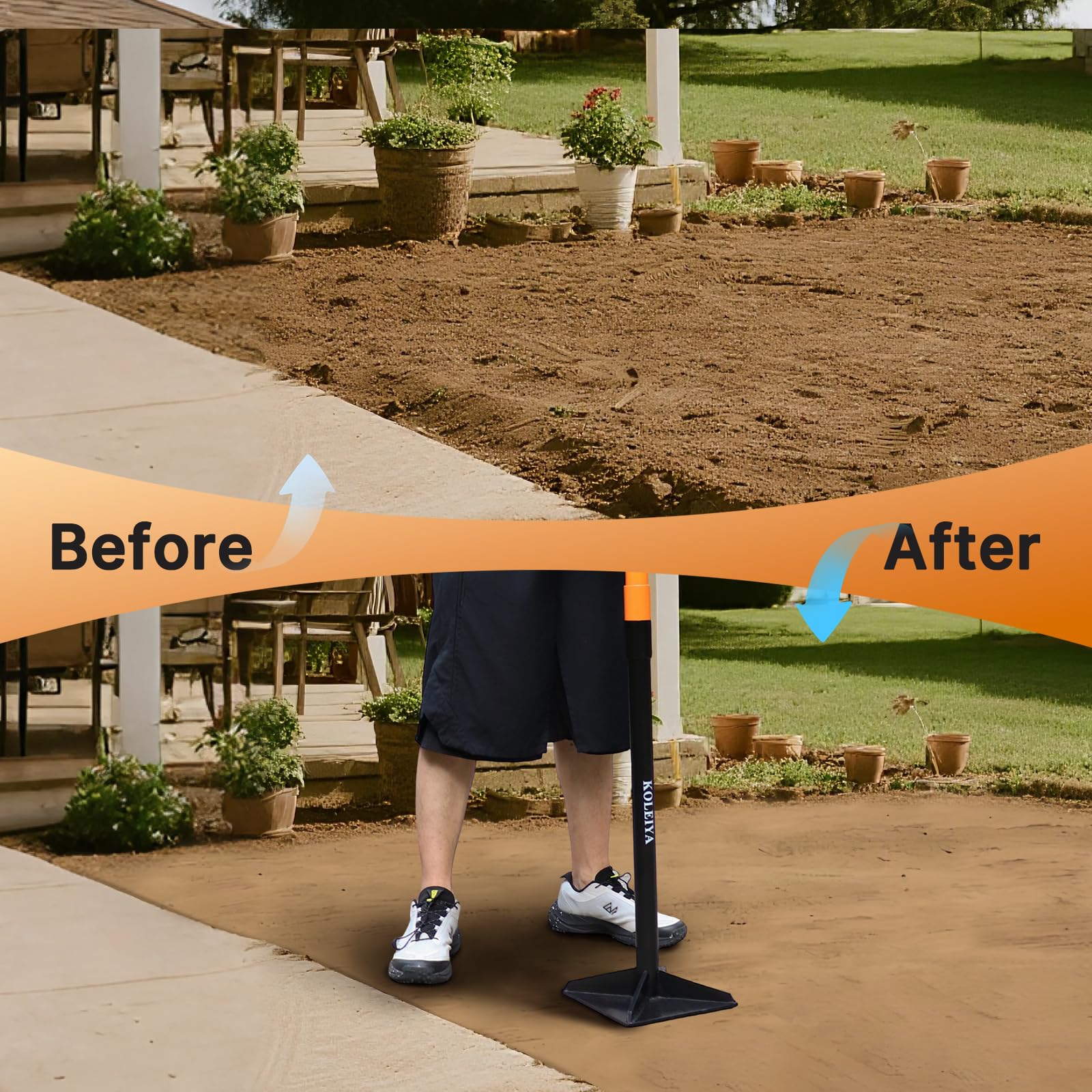 KOLEIYA size and scale comparison with ruler showing 48-inch reach