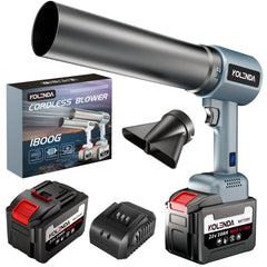 KOLENDA front view of blower showing ergonomic design and portability benefit