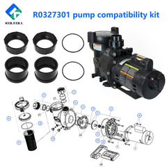 KOLEOLL kit installed on a Jandy FloPro pump showing simplified service access