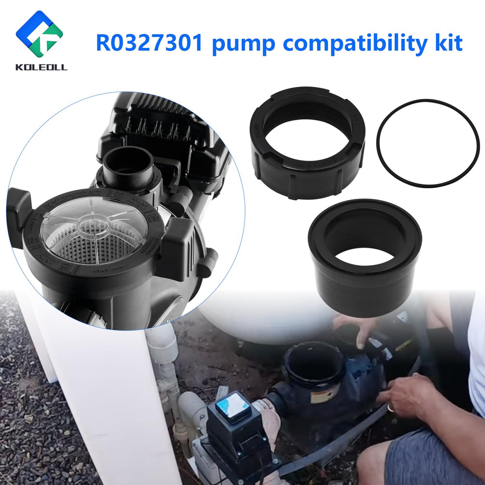 KOLEOLL parts staged in pool equipment area showing faster maintenance benefit