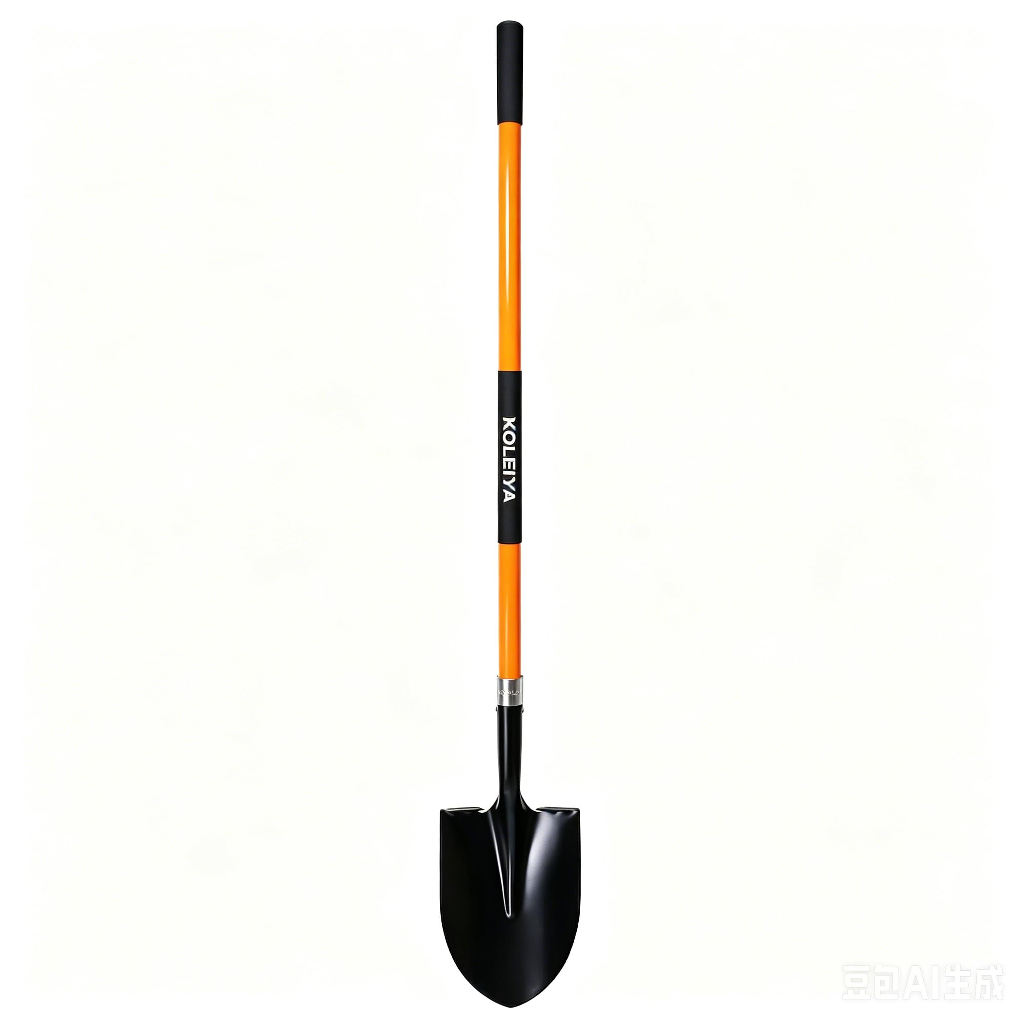 KOLEIYA front view of full 57-inch shovel showing build and finish benefit