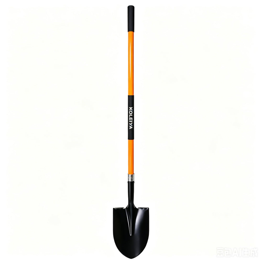 KOLEIYA shovel leaning in garden showing professional-ready appearance benefit