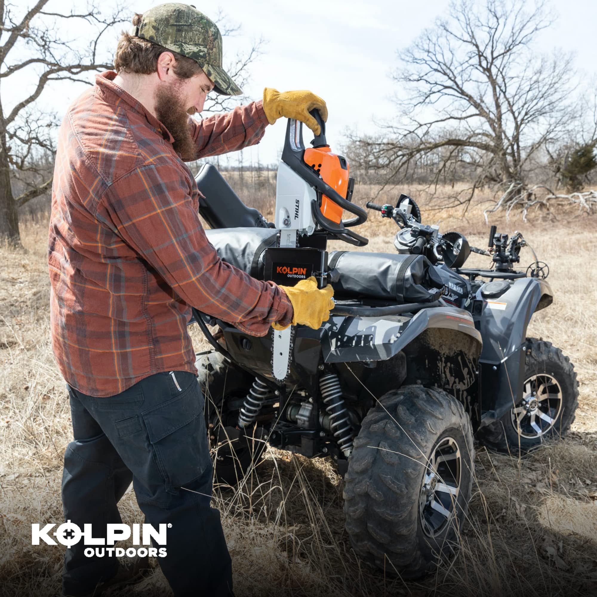 Kolpin positioned at 45° angle showing easy-access orientation benefit