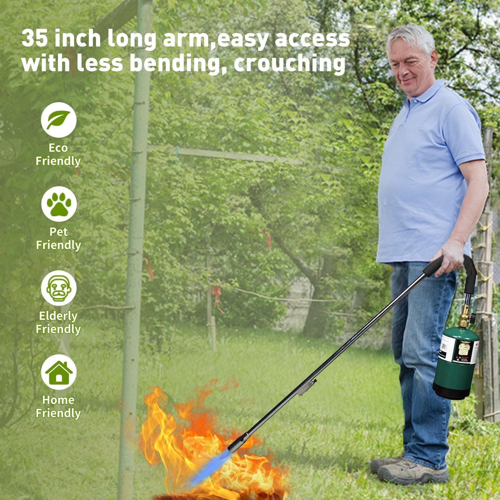 KOMAN attached to 1lb cylinder demonstrating compact power