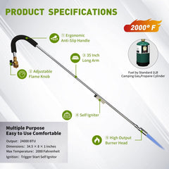 KOMAN control valve and self-ignition close-up for easy start
