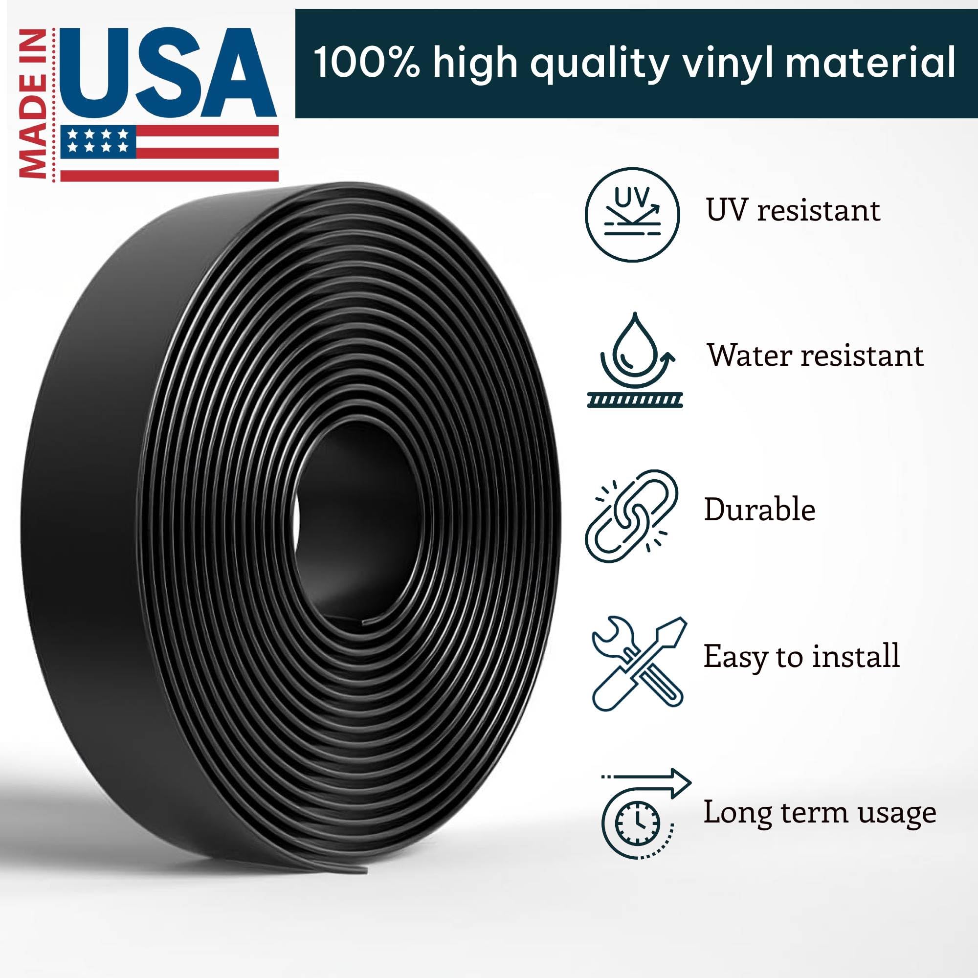 KOMORAX close-up of vinyl texture highlighting flexibility and UV resistance benefit for longevity
