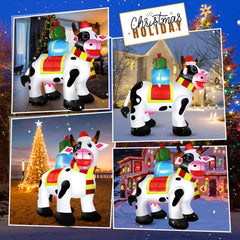 Koncifun milk cow close-up of stitching and durable polyester fabric