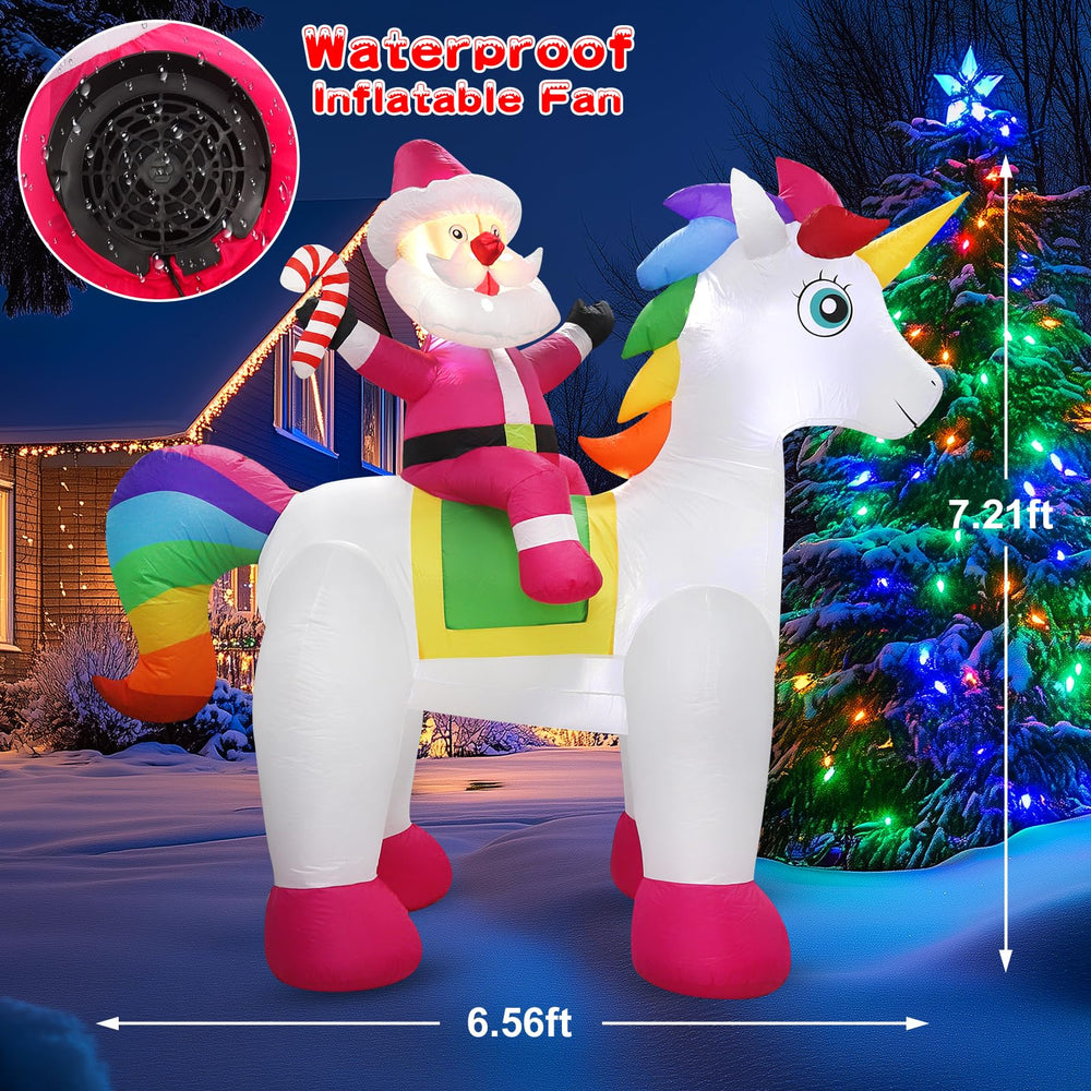 Koncifun blower and 7 ft power cord ready for quick inflation and convenient outdoor reach