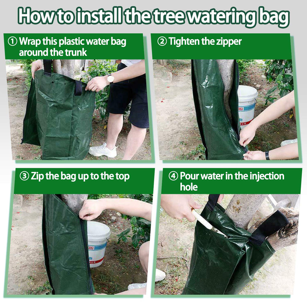 KONIGEEHRE installed in backyard tree illustrating effortless seasonal irrigation